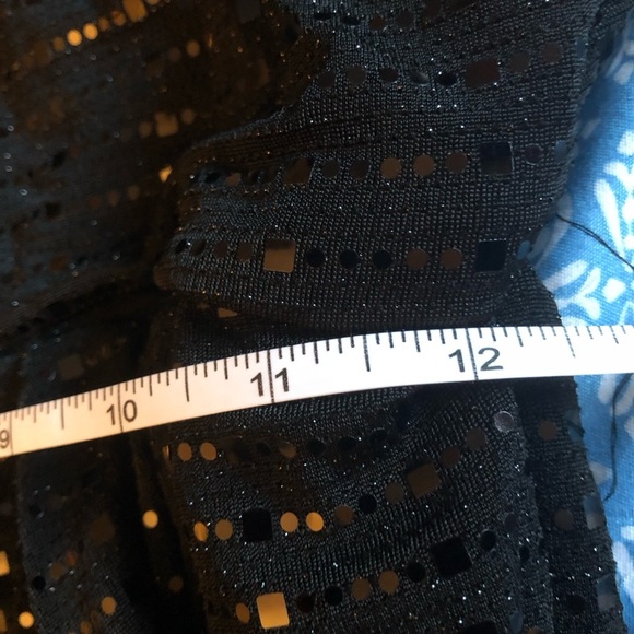 Sequin all over black strapless jumpsuit - Picture 13 of 16